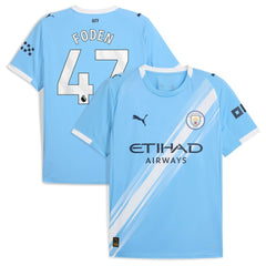 Puma - Phil Foden Manchester City 2025/26 Home Replica Player Jersey - Sky Blue