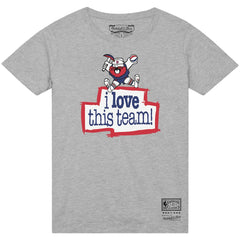 Mitchell & Ness Denver Nuggets I Love This Team T-Shirt Heather Gray