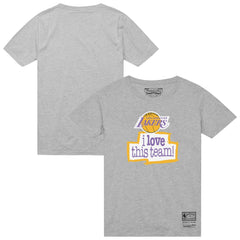 Mitchell & Ness Los Angeles Lakers I Love This Team T-Shirt Heather Gray