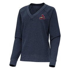 St. Louis Cardinals Antigua Women's Varsity Tri-Blend V-Neck Long Sleeve T-Shirt Sale