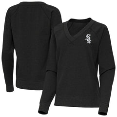 Chicago White Sox Antigua Women's Varsity Tri-Blend V-Neck Long Sleeve T-Shirt Online