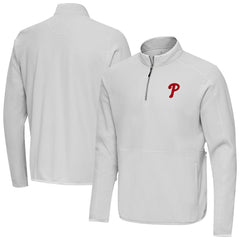 Philadelphia Phillies Antigua Step Up Quarter-Zip Pullover for sale