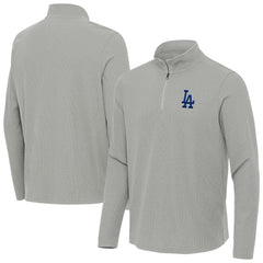 Los Angeles Dodgers Antigua Sync Tri-Blend Quarter-Zip Pullover for sale