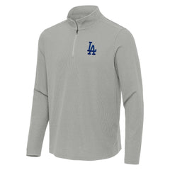 Los Angeles Dodgers Antigua Sync Tri-Blend Quarter-Zip Pullover for sale