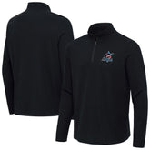 Miami Marlins Antigua Sync Tri-Blend Quarter-Zip Pullover Outlet