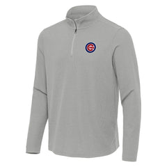 Chicago Cubs Antigua Sync Tri-Blend Quarter-Zip Pullover Online