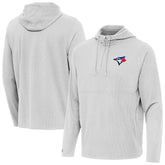 Toronto Blue Jays Antigua Connected Quarter-Zip Pullover Hoodie Sale