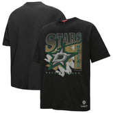 Dallas Stars Mitchell & Ness Women's Choppy Ice Boyfriend T-Shirt - Black | NHL on sale