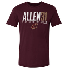 Jarrett Allen Cleveland Cavaliers 500 Level Elite Player T-Shirt Wine