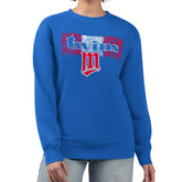 Minnesota Twins Starter Women's Team Color Shading Fleece Pullover Sweatshirt Discount