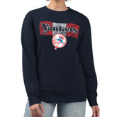 New York Yankees Starter Women's Team Color Shading Fleece Pullover Sweatshirt Online