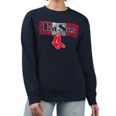 Boston Red Sox Starter Women's Team Color Shading Fleece Pullover Sweatshirt for sale