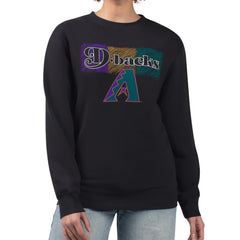 Arizona Diamondbacks Starter Women's Team Color Shading Fleece Pullover Sweatshirt for sale