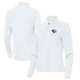 Utah Mammoth Antigua Women's Tribute Half-Zip Pullover - White | NHL on sale