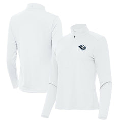 Utah Mammoth Antigua Women's Tribute Half-Zip Pullover - White | NHL on sale