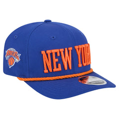New Era New York Knicks Wordmark Rope 9SEVENTY Adjustable Hat Blue