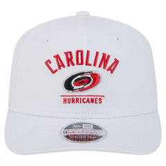Carolina Hurricanes New Era Team Lockup Basic 9SEVENTY Adjustable Hat - White | New Era online