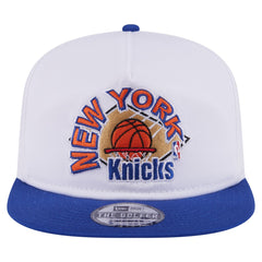 New Era New York Knicks Hardwood Two-Tone Golfer Adjustable Hat White/Blue