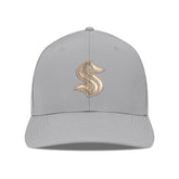 Seattle Kraken Levelwear Rise Copper Insignia Flex Hat - Gray | NHL online