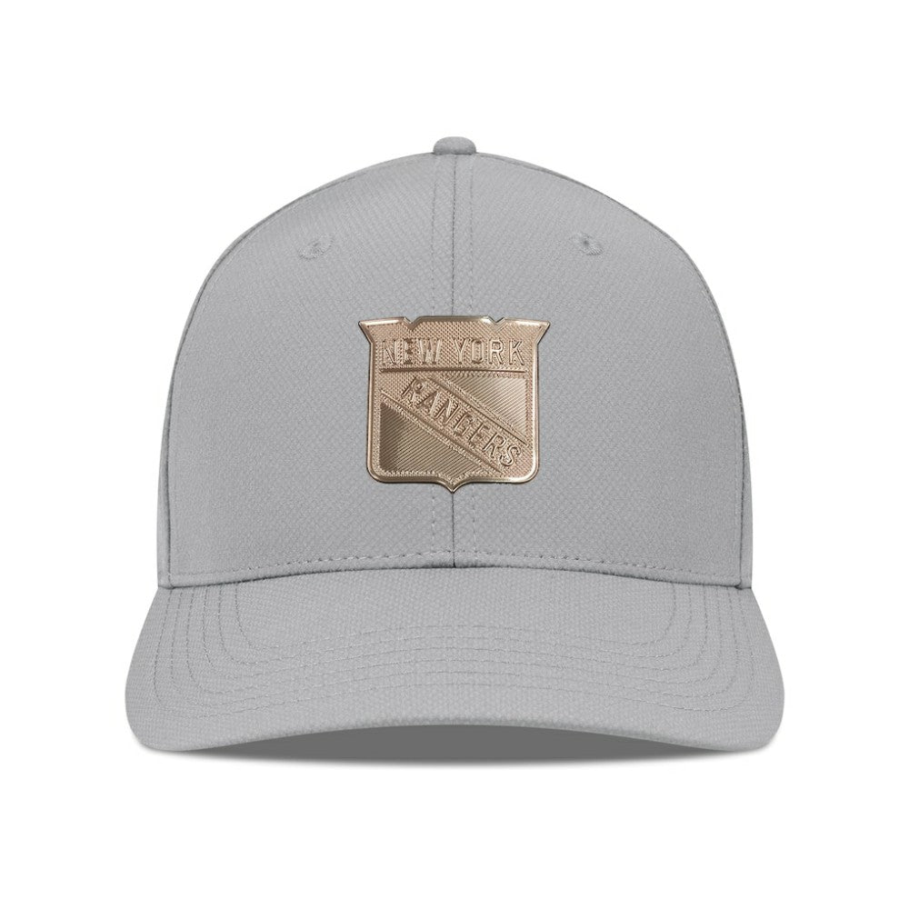 New York Rangers Levelwear Rise Copper Insignia Flex Hat - Gray | NHL Lifestyle