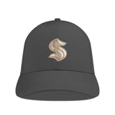 Seattle Kraken Levelwear Ascend Copper Insignia Vented Adjustable Hat - Charcoal | NHL Clearance