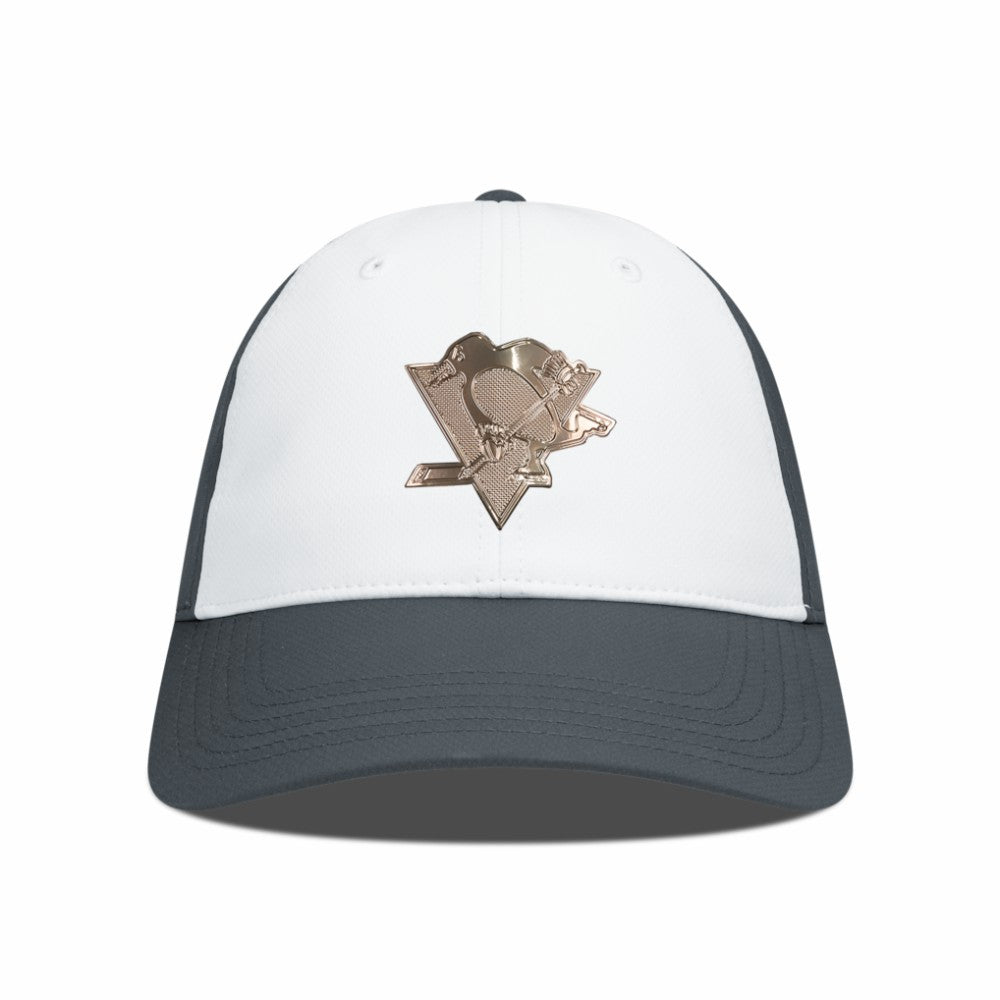 Pittsburgh Penguins Levelwear Endure Copper Insignia Adjustable Hat - White/Charcoal | NHL online