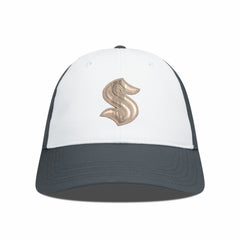 Seattle Kraken Levelwear Endure Copper Insignia Adjustable Hat - White/Charcoal | NHL Clearance