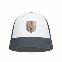 Vegas Golden Knights Levelwear Endure Copper Insignia Adjustable Hat - White/Charcoal | NHL Clearance