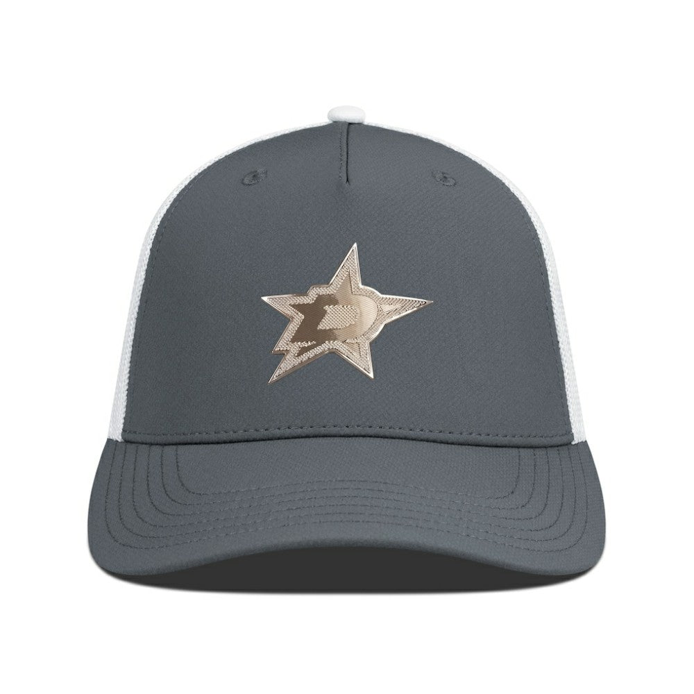 Dallas Stars Levelwear Signal Copper Insignia Trucker Adjustable Hat - Charcoal/White | NHL discount