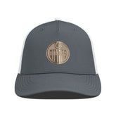 Edmonton Oilers Levelwear Signal Copper Insignia Trucker Adjustable Hat - Charcoal/White | NHL Lifestyle