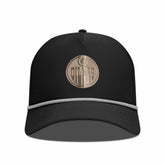 Edmonton Oilers Levelwear Gordon Copper Insignia Vented Adjustable Hat - Black | NHL Lifestyle