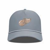 Detroit Red Wings Levelwear Gordon Copper Insignia Vented Adjustable Hat - Gray | NHL Clearance