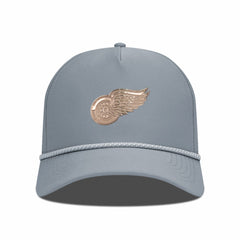 Detroit Red Wings Levelwear Gordon Copper Insignia Vented Adjustable Hat - Gray | NHL Clearance