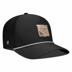 New York Rangers Levelwear Gordon Copper Insignia Vented Adjustable Hat - Black | NHL Clearance