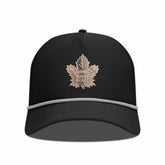 Toronto Maple Leafs Levelwear Gordon Copper Insignia Vented Adjustable Hat - Black | NHL Clearance