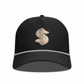 Seattle Kraken Levelwear Gordon Copper Insignia Vented Adjustable Hat - Black | NHL Clearance
