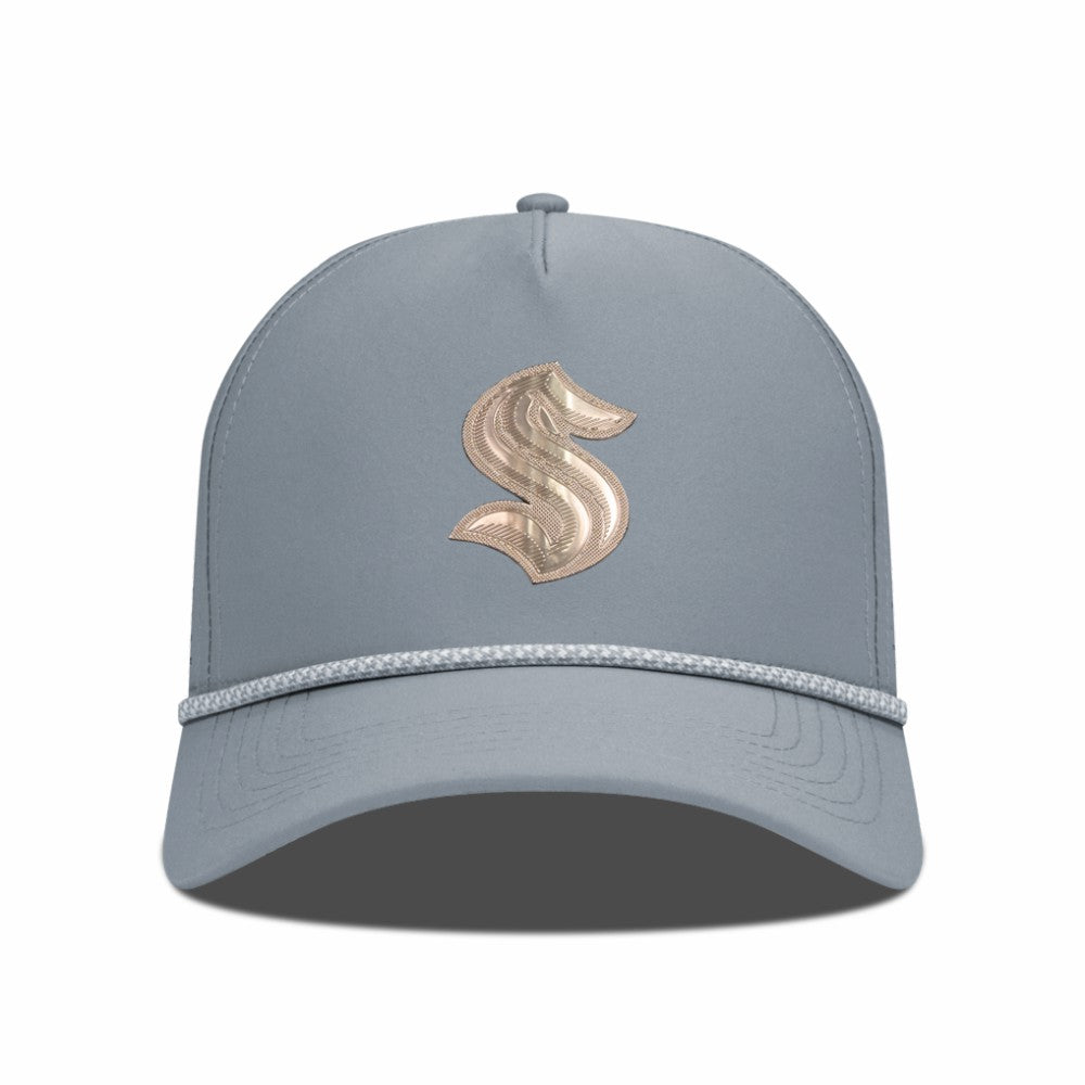 Seattle Kraken Levelwear Gordon Copper Insignia Vented Adjustable Hat - Gray | NHL online