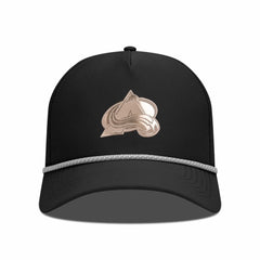 Colorado Avalanche Levelwear Gordon Copper Insignia Vented Adjustable Hat - Black | NHL Clearance