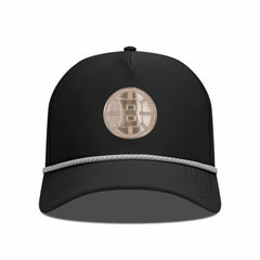 Boston Bruins Levelwear Gordon Copper Insignia Vented Adjustable Hat - Black | NHL Lifestyle