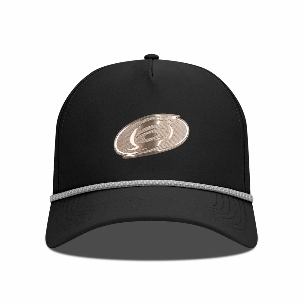 Carolina Hurricanes Levelwear Gordon Copper Insignia Vented Adjustable Hat - Black | NHL sale