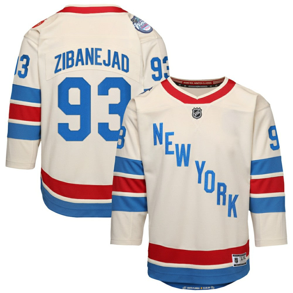Mika Zibanejad New York Rangers Outerstuff Youth 2026 NHL Winter Classic Premier Jersey - White | NHL discount