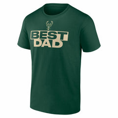 Milwaukee Bucks Greatest Dad T-Shirt Hunter Green