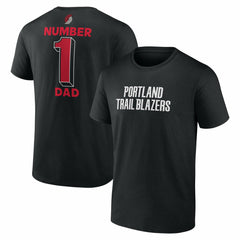 Portland Trail Blazers #1 Dad Jersey T-Shirt Black