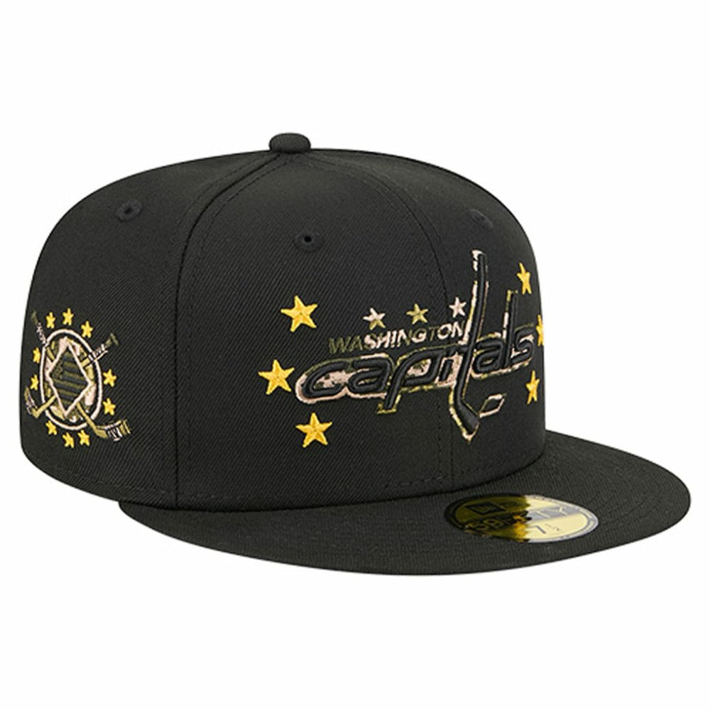 Washington Capitals New Era Military Appreciation Digital Camo Stars 59FIFTY Fitted Hat - Black | New Era discount