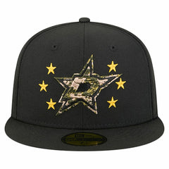 Dallas Stars New Era Military Appreciation Digital Camo Stars 59FIFTY Fitted Hat - Black | New Era Lifestyle