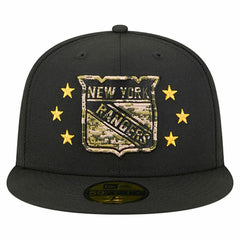 New York Rangers New Era Military Appreciation Digital Camo Stars 59FIFTY Fitted Hat - Black | New Era near me
