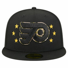 Philadelphia Flyers New Era Military Appreciation Digital Camo Stars 59FIFTY Fitted Hat - Black | New Era on sale