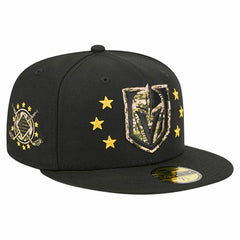 Vegas Golden Knights New Era Military Appreciation Digital Camo Stars 59FIFTY Fitted Hat - Black | New Era on sale