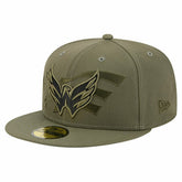 Washington Capitals New Era Military Appreciation Flag 59FIFTY Fitted Hat - Olive | New Era Clearance