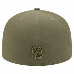 Boston Bruins New Era Military Appreciation Flag 59FIFTY Fitted Hat - Olive | New Era Lifestyle